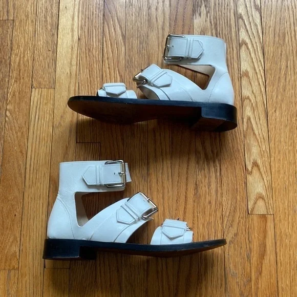 Proenza Schuler White Leather Sandals - Picture 3 of 8